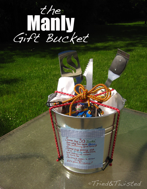 Gift Basket Ideas Man
 Tried and Twisted DIY Manly Gift Bucket