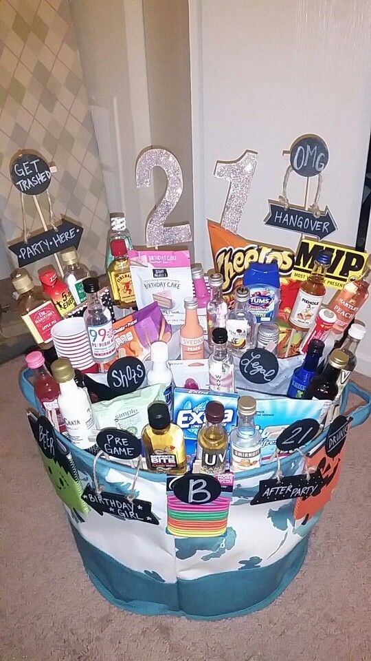 Gift For 21st Birthday
 21st Birthday Basket