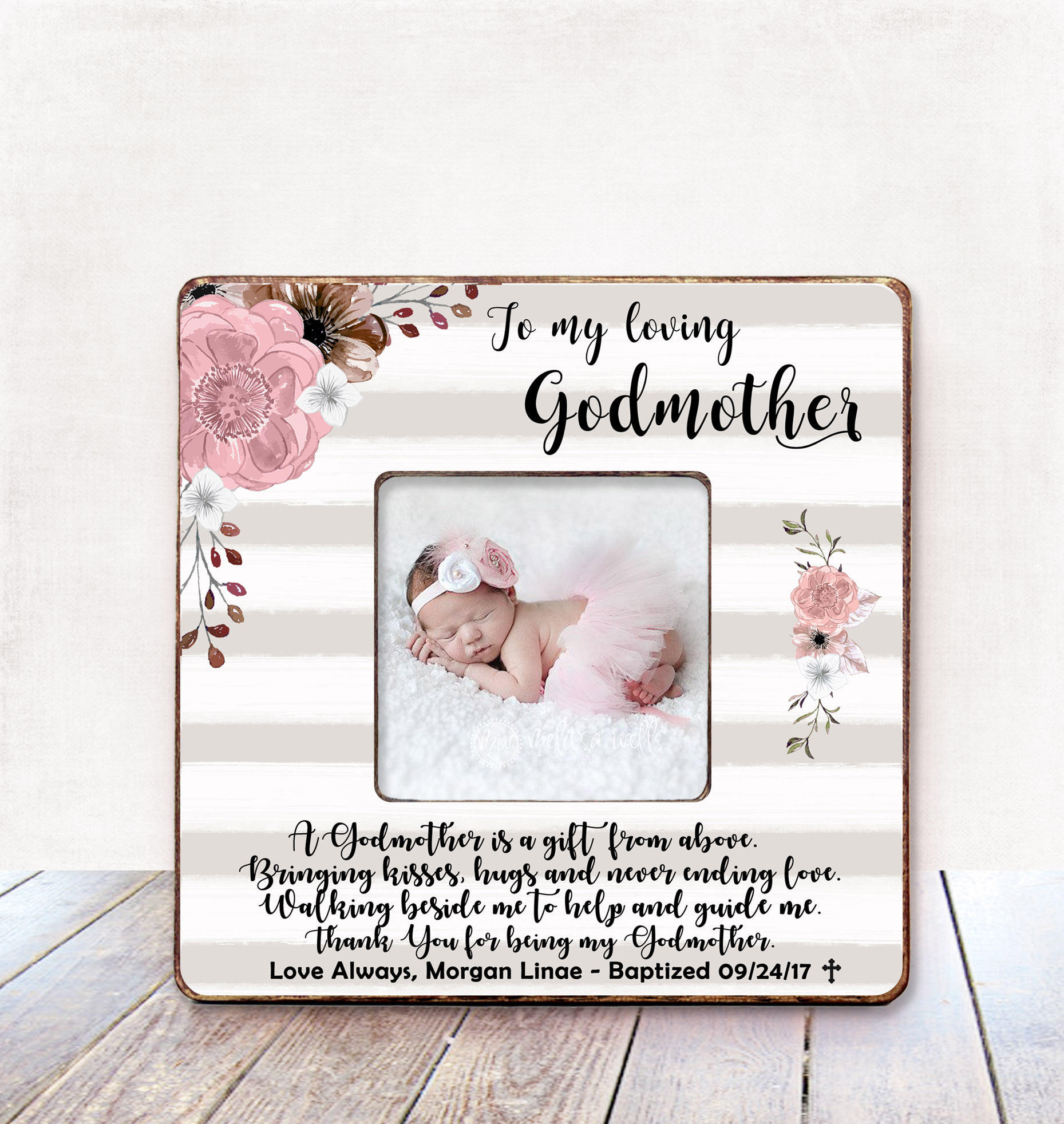 Gift For Godmother From Baby
 Godmother Gift for Godmother Baptism Gift Godmother
