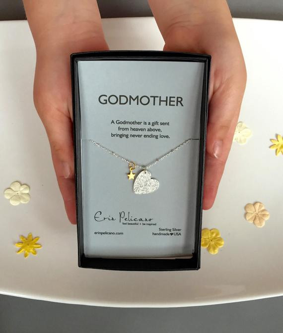 Gift For Godmother From Baby
 Godmother Necklace Will You Be My Godmother Gift Baptism Gifts