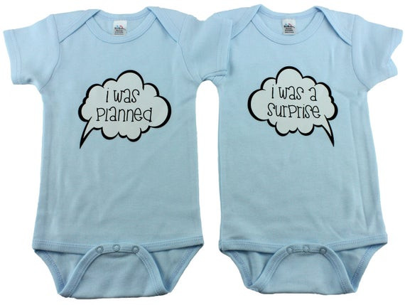 Gift For Twin Baby Boy
 Twin Boy Baby Gifts I was planned I was a surprise