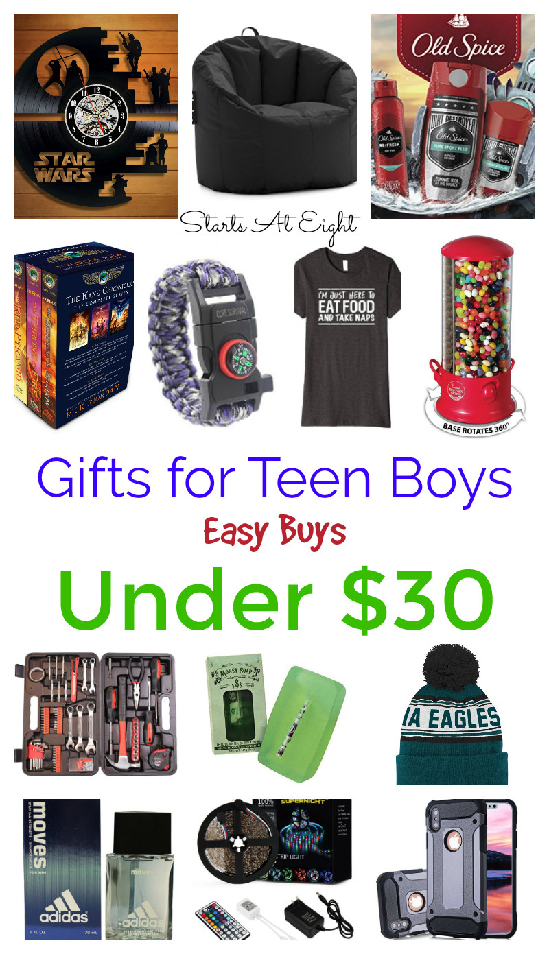 Gift Ideas Boys
 Gifts for Teen Boys Easy Buys Under $30 StartsAtEight