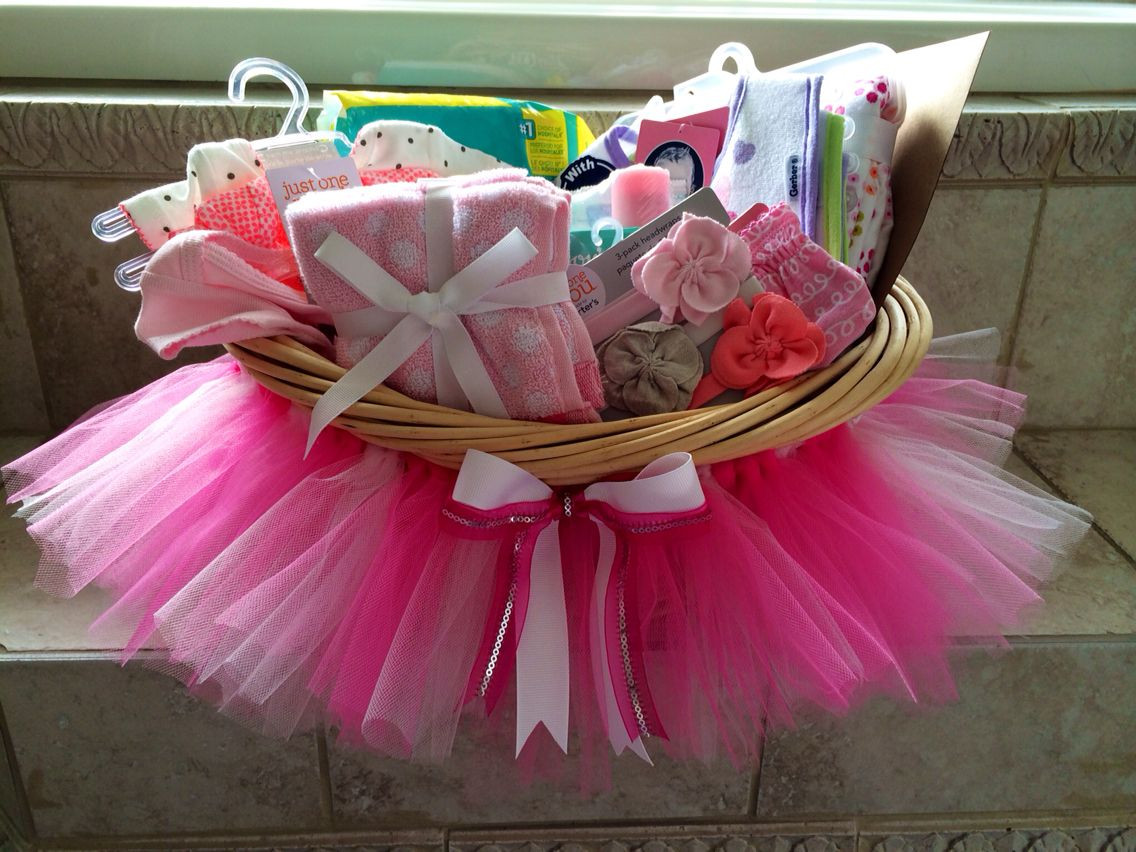 Gift Ideas For Baby Showers
 Baby shower tutu t basket DIY
