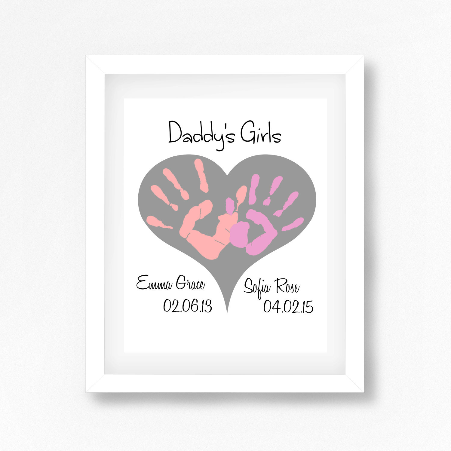 Gift Ideas For Dad From Baby Girl
 Daddy s Girls Gift Gift for Daddy from Daughters Fathers