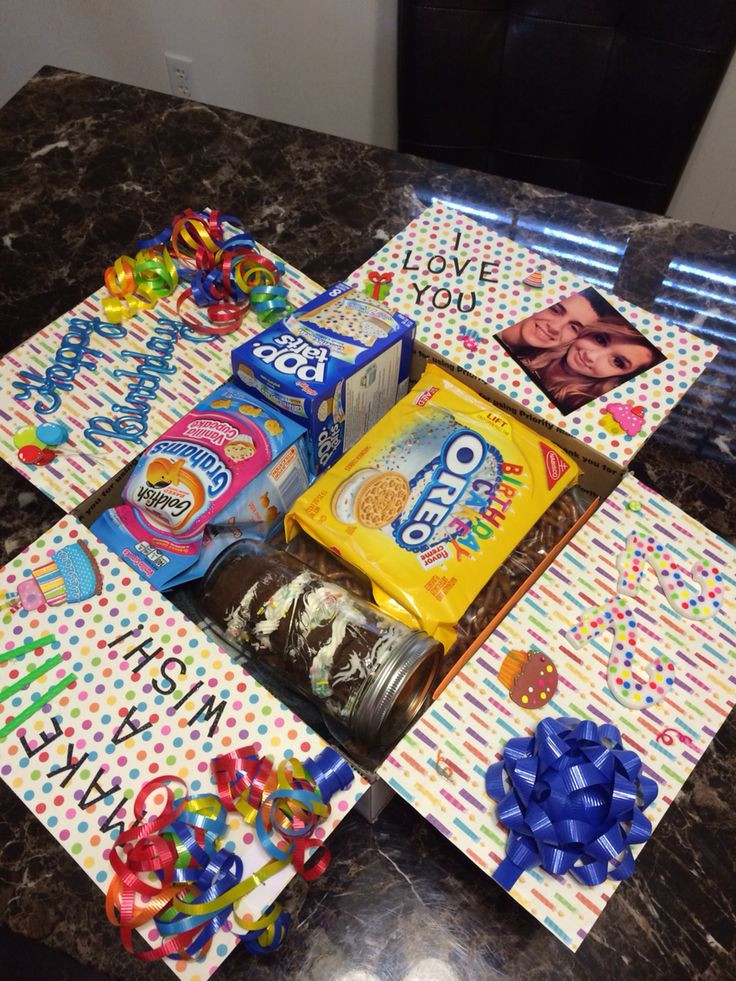 Gift Ideas For Deployed Boyfriend
 "Happy Birthday" care package that I made for my deployed