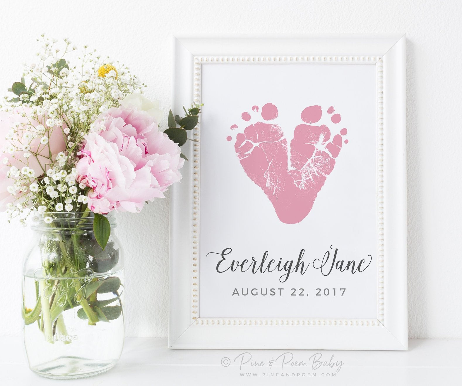 Gift Ideas For First Mothers Day
 First Mother s Day Gift for New Mom fom Baby Footprint