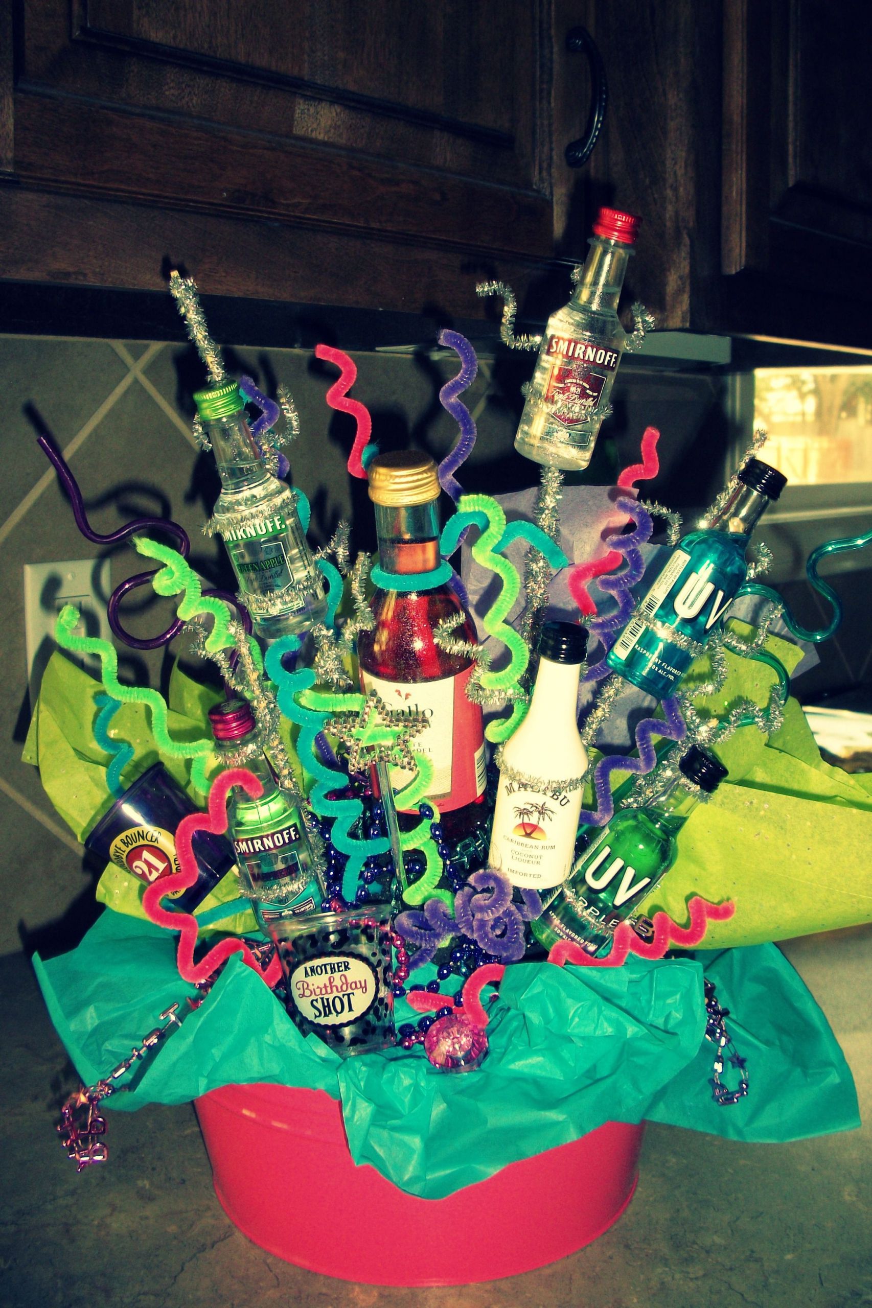 Gift Ideas For Girlfriend 21St Birthday
 alcohol collage for 21st birthday hayley made