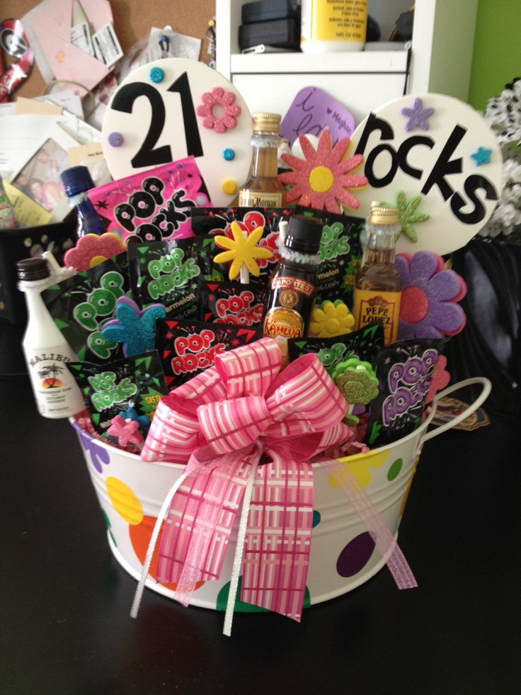 Gift Ideas For Girlfriend 21St Birthday
 The 25 best 21st birthday basket ideas on Pinterest