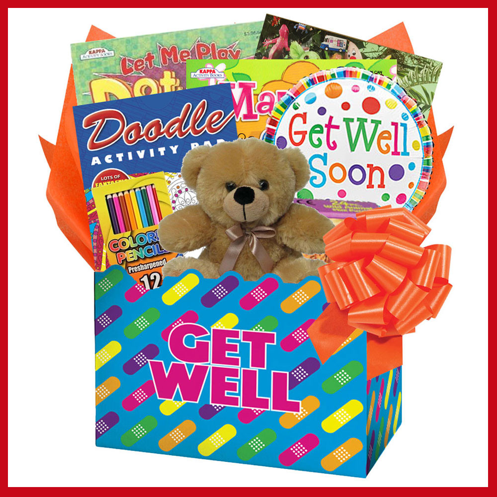 Gift Ideas For Kids In Hospital
 Kids Get Well Gift Box of Things to Do will keep kids