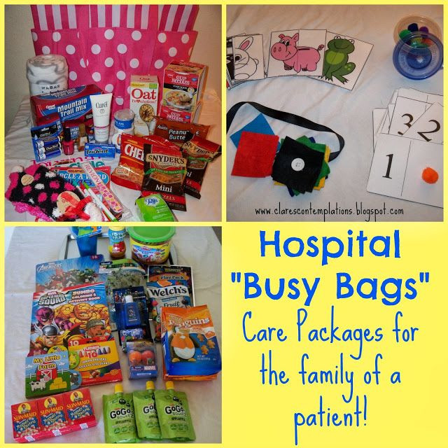 Gift Ideas For Kids In Hospital
 Hospital "Busy Bags" often the families of a chronically