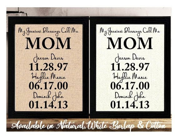 Gift Ideas For Mom For Christmas
 Mom Gifts Mom From Daughter Mom From Son Mom Birthday