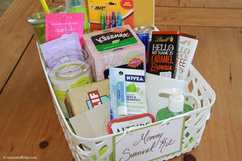 Gift Ideas For Mom To Be At Baby Shower
 The perfect t for a new mommy a Mommy Survival Kit