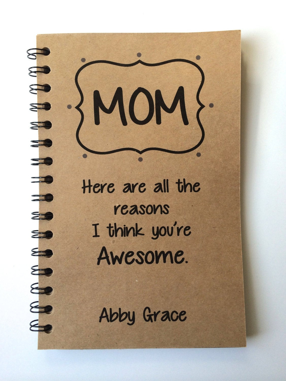 Gift Ideas For Moms Birthday
 Birthday Gift to Mom Mothers Day Gift Notebook Gift From