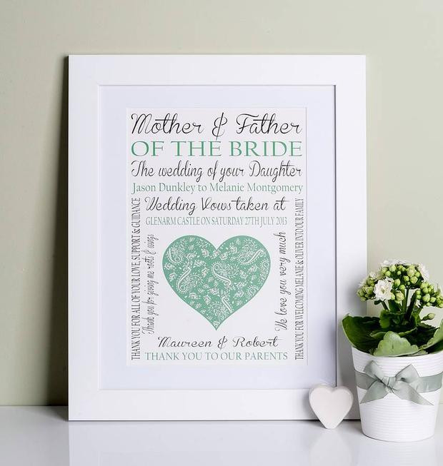 Gift Ideas For Mother Of The Bride And Groom
 Mother of the bride t ideas from the Irish bride and