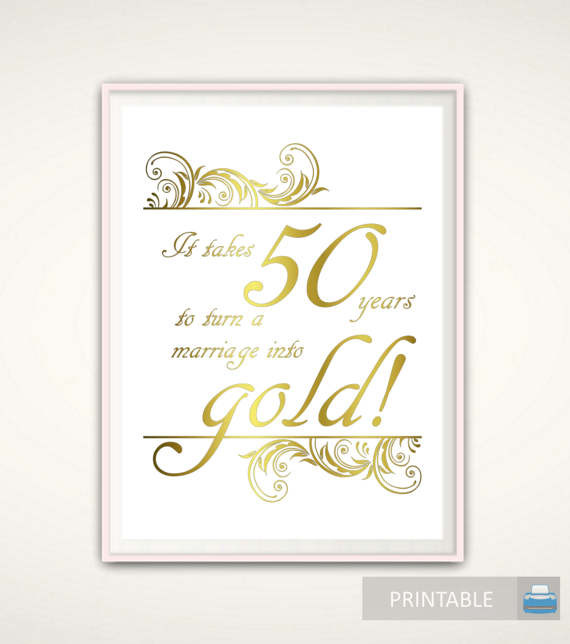 Gift Ideas For Parents 50Th Wedding Anniversary
 50th Anniversary Gifts for Parents 50th Anniversary Print