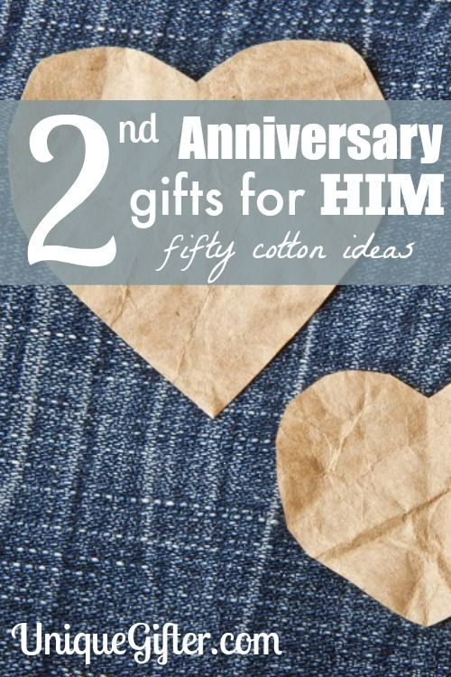 Gift Ideas For Second Anniversary
 Cotton 2nd Anniversary Gifts for Him