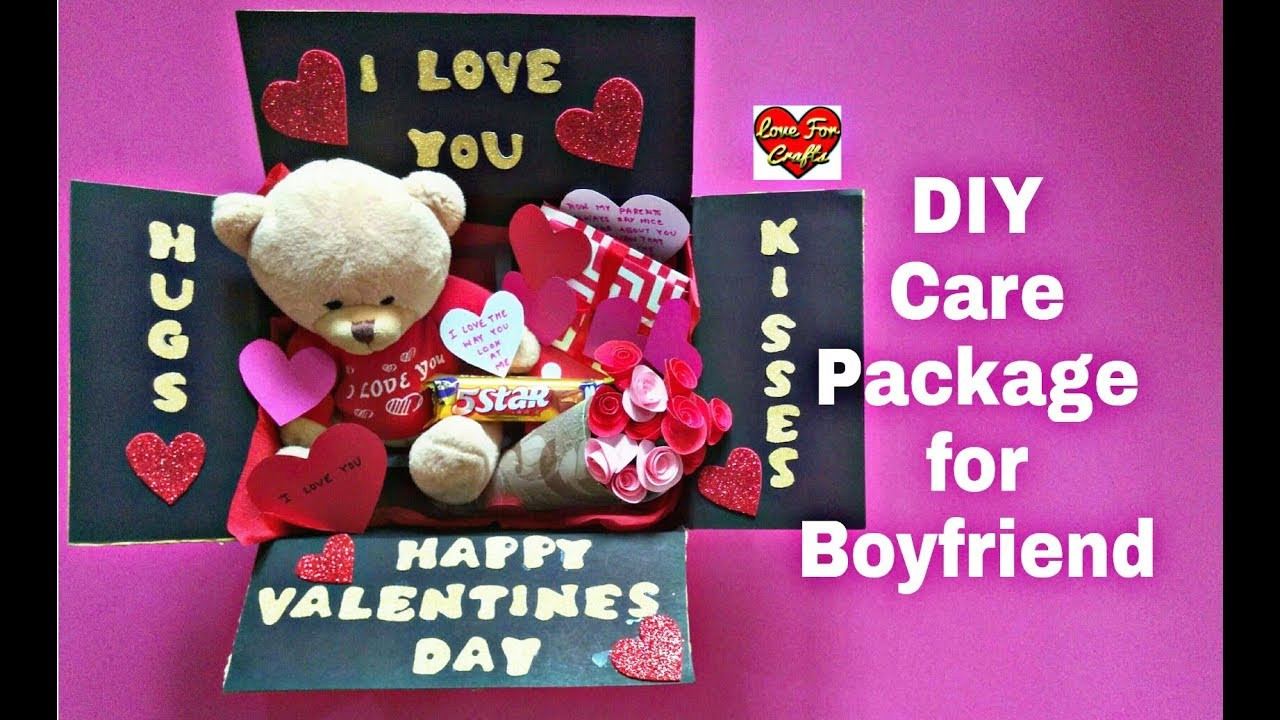 Gift Ideas Valentines Boyfriend
 DIY Care Package for Boyfriend