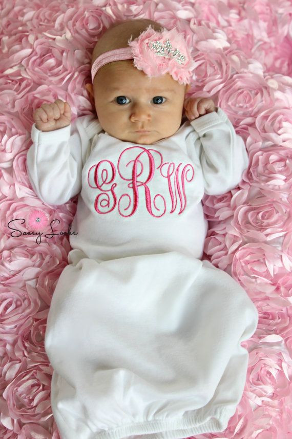 Gifts For Baby Girl Newborn
 Baby Gown Newborn Gift Girl Personalized Baby Girl Gift