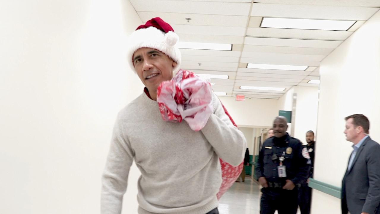 Gifts For Children In Hospital
 Barack Obama brings ts to sick children in hospital