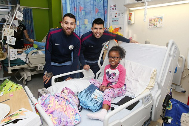 Gifts For Children In Hospital
 Man City stars hand out ts at local children s hospital