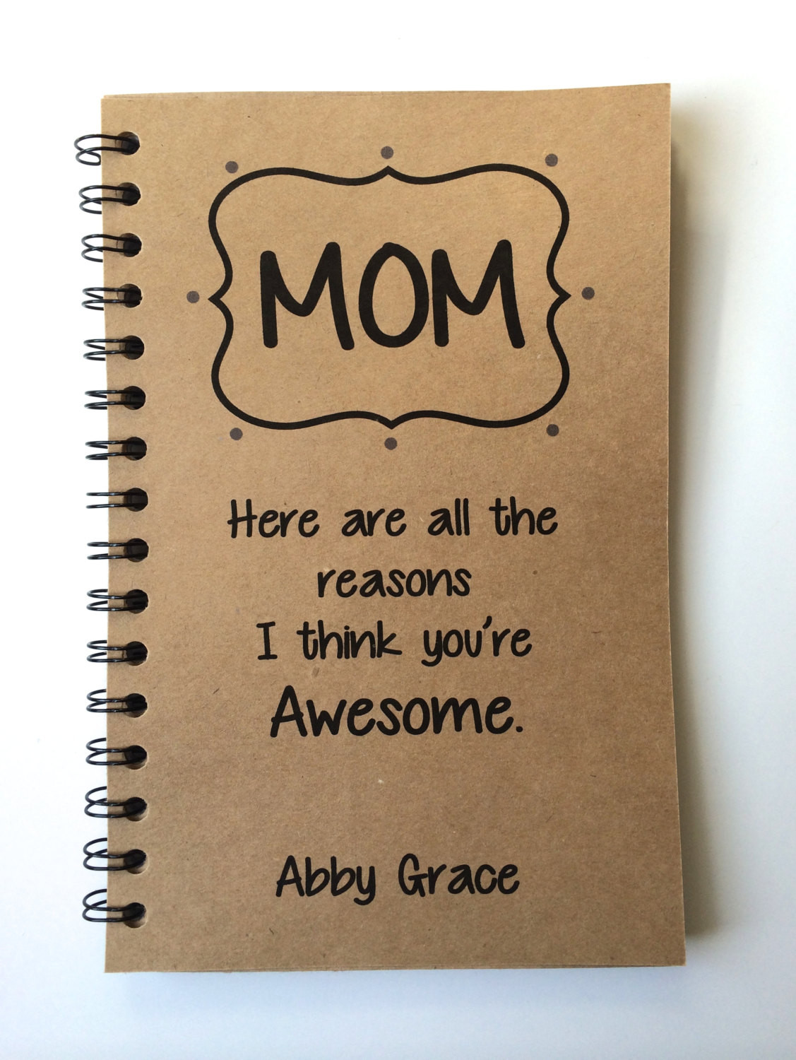 Gifts For Mom Birthday
 Birthday Gift to Mom Mothers Day Gift Notebook Gift From