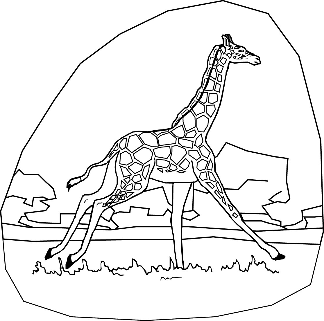 Giraffe Coloring Pages For Kids
 Coloring Pages for Kids Giraffe Coloring Pages for Kids
