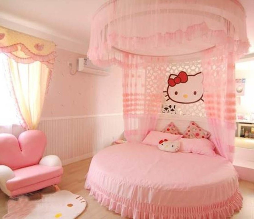 Girl Bedroom Accessories
 Hello Kitty Girls Room Designs
