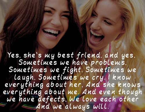 Girl Friendship Quote
 25 Renowned Quotes About Girls