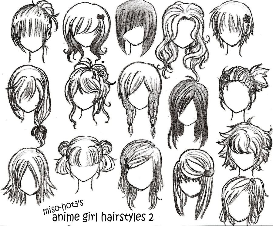 Girl Hairstyles Anime
 Drawings anime hairstyles