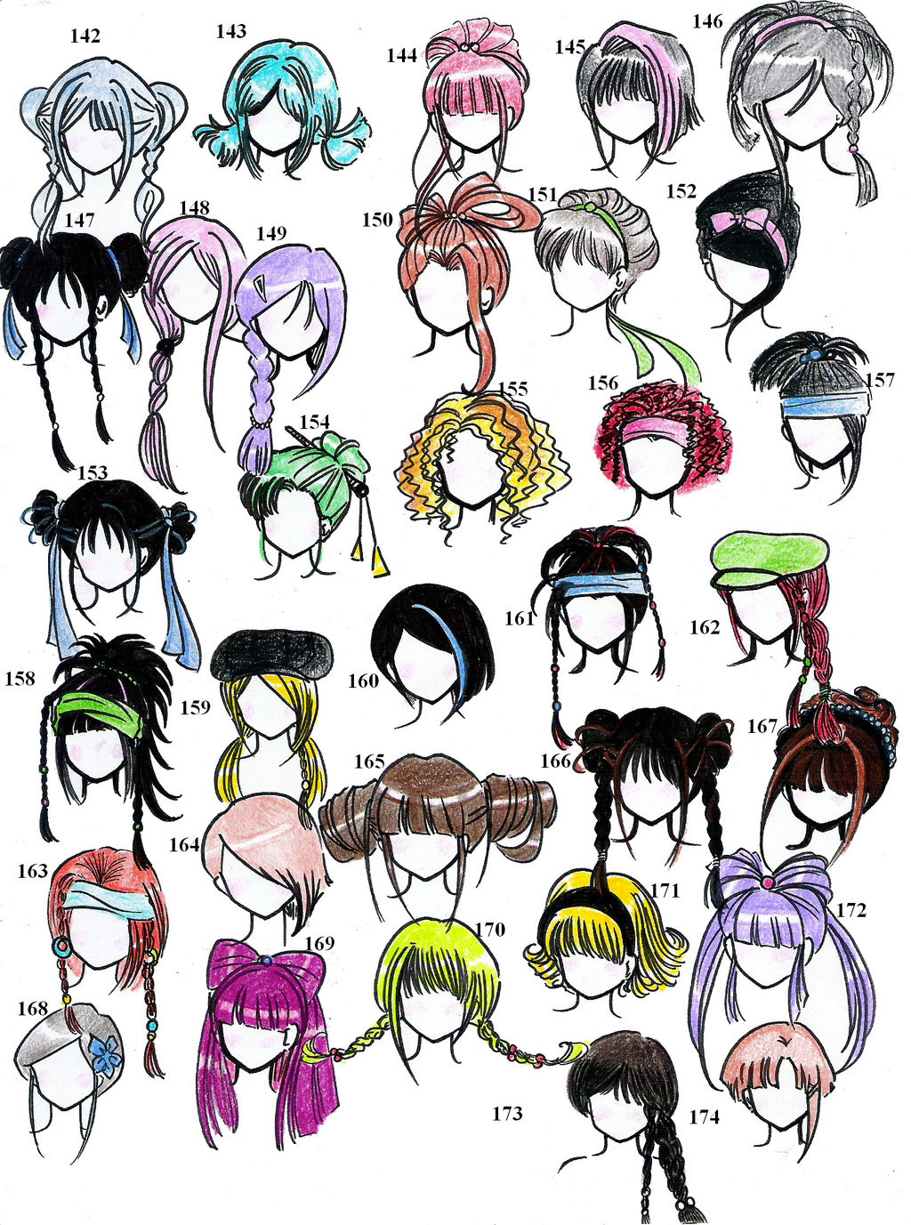 Girl Hairstyles Anime
 Anime Style Hair