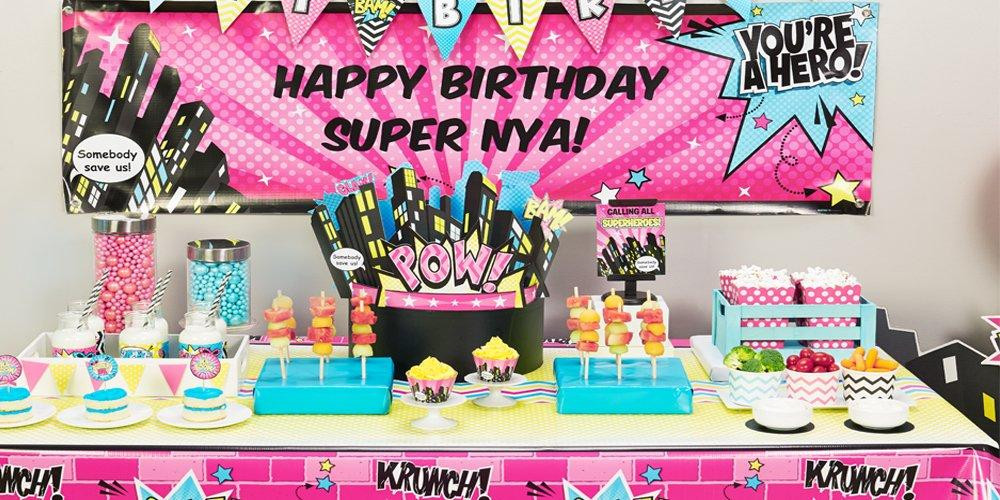 Girl Superhero Birthday Party Ideas
 Superhero Girl Party Supplies Kids Party Supplies