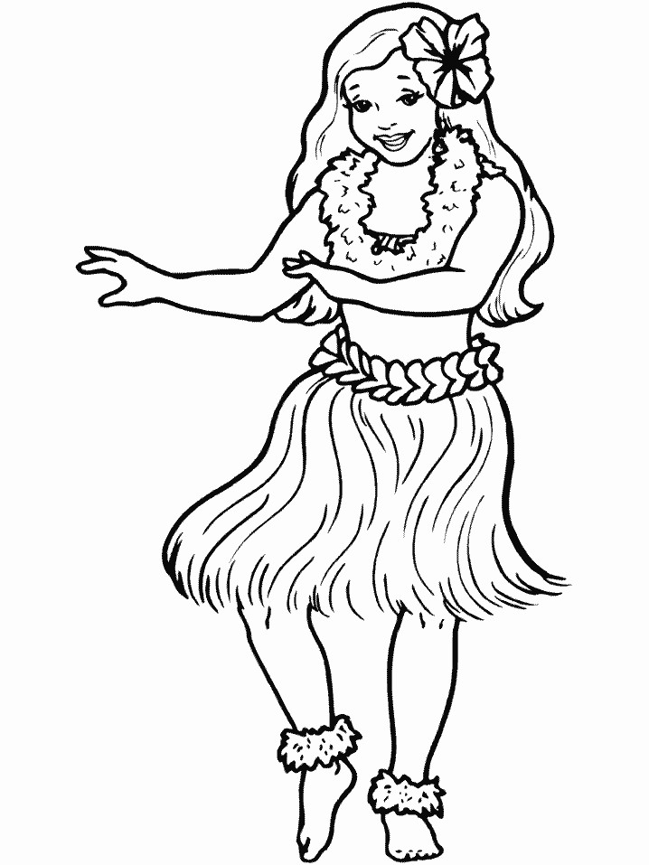 Girls Are Not Chicks Coloring Book
 Hula People Coloring Pages coloring page & book for kids