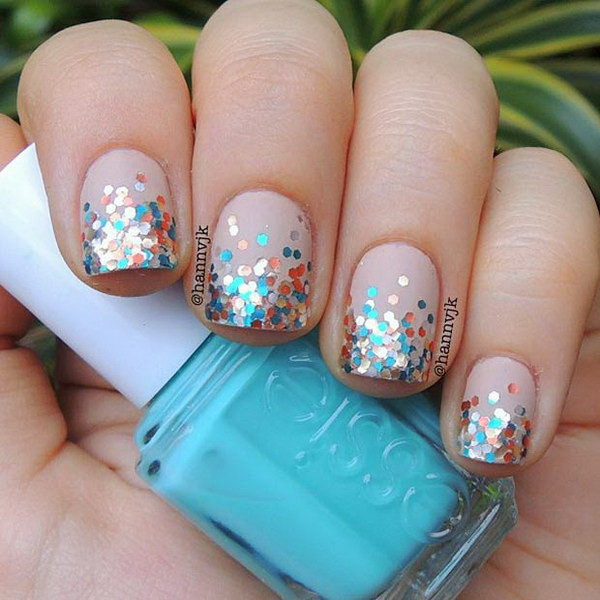 Glitter For Nails
 100 Cute And Easy Glitter Nail Designs Ideas To Rock This