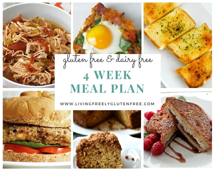 Gluten Free Dairy Free Dinners
 Gluten Free and Dairy Free 4 Week Meal Planning Program
