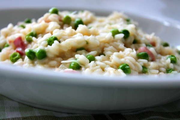 Goats Cheese Risotto
 Goats Cheese Bacon and Pea Risotto