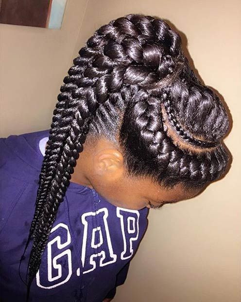 Goddess Updo Hairstyles
 51 Goddess Braids Hairstyles for Black Women