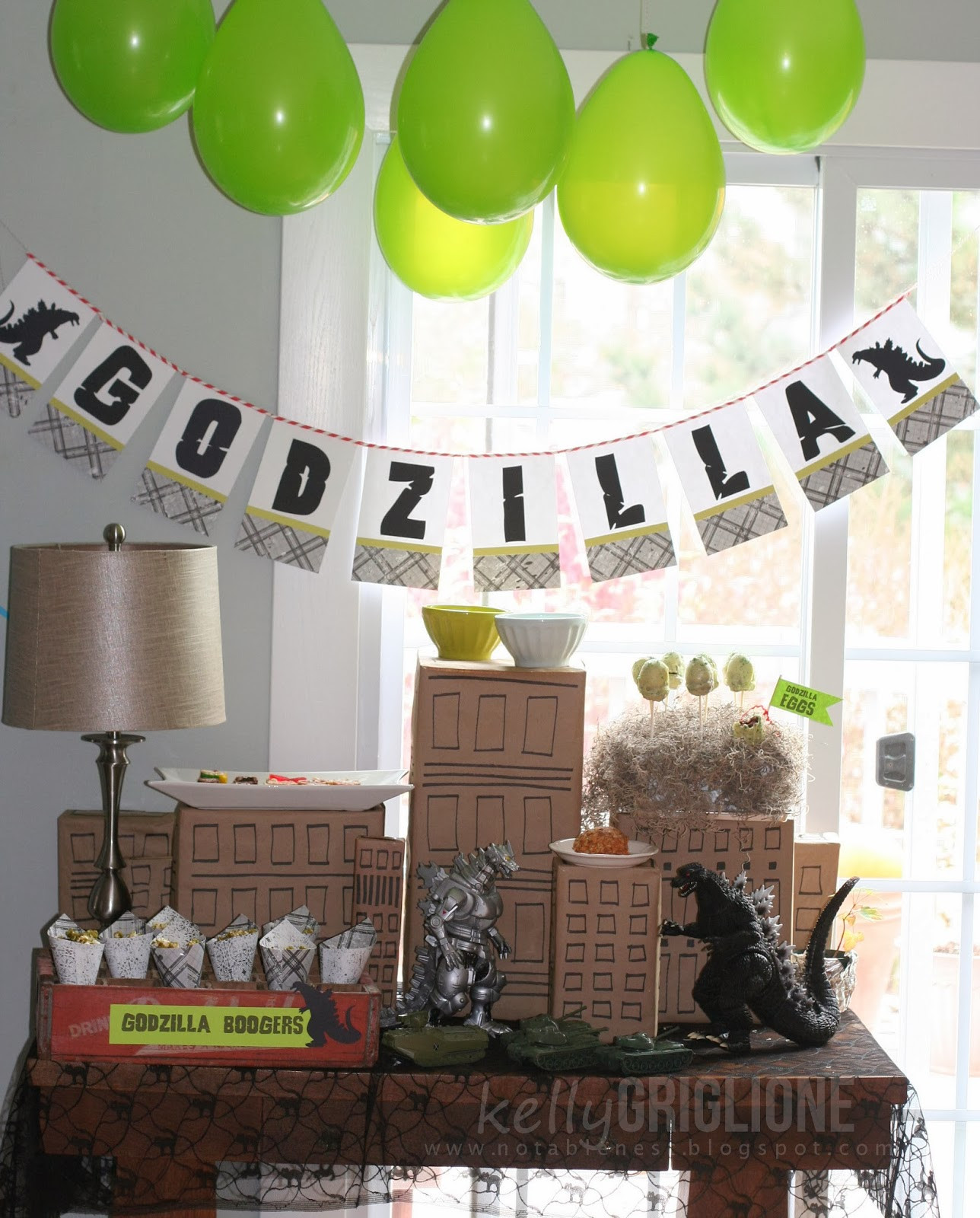 Godzilla Birthday Party
 Notable Nest Happy Belated Birthday Tracey Godzilla