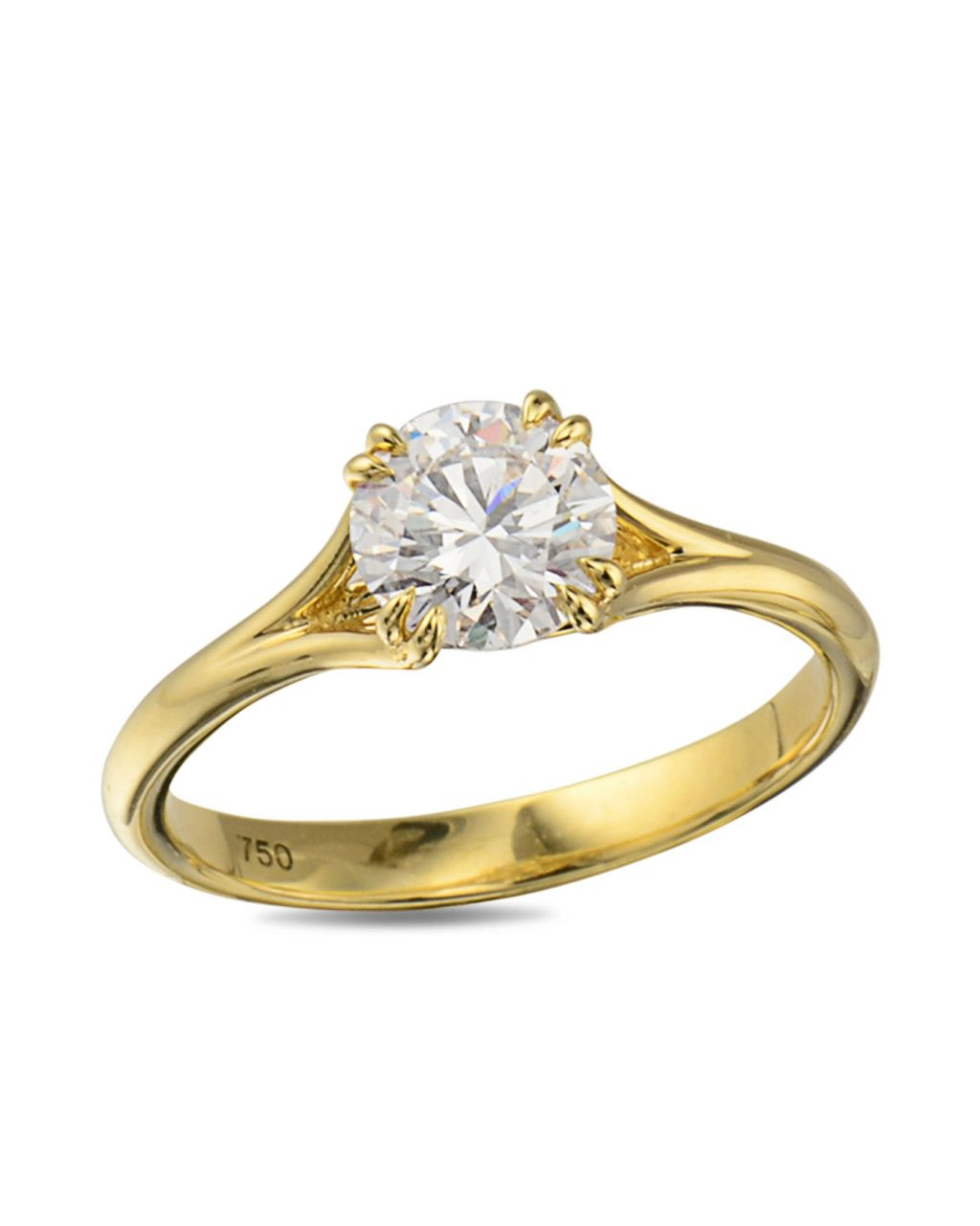 Gold And Diamond Rings
 Yellow Gold Diamond Engagement Ring Turgeon Raine