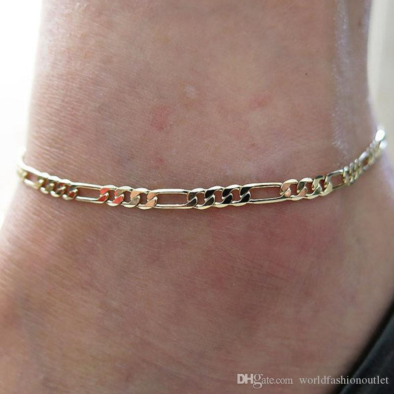 Gold Anklet Bracelet
 2019 Anklets Foot Jewelry Gold Silver Plated Gift Women