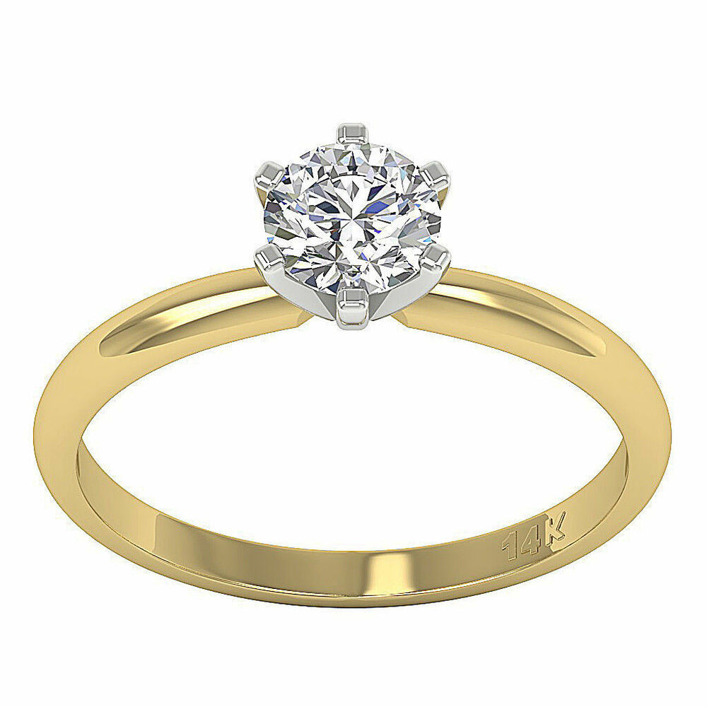 Gold Diamond Rings
 Appraisal I1 H 0 80Ct Genuine Diamond Solitaire Engagement