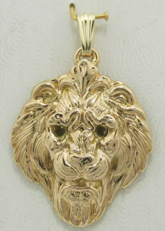 Gold Lion Necklace
 Gold Lion Head Pendant