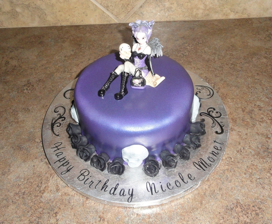 Gothic Birthday Cakes
 Gothic Fairy Birthday Cake CakeCentral