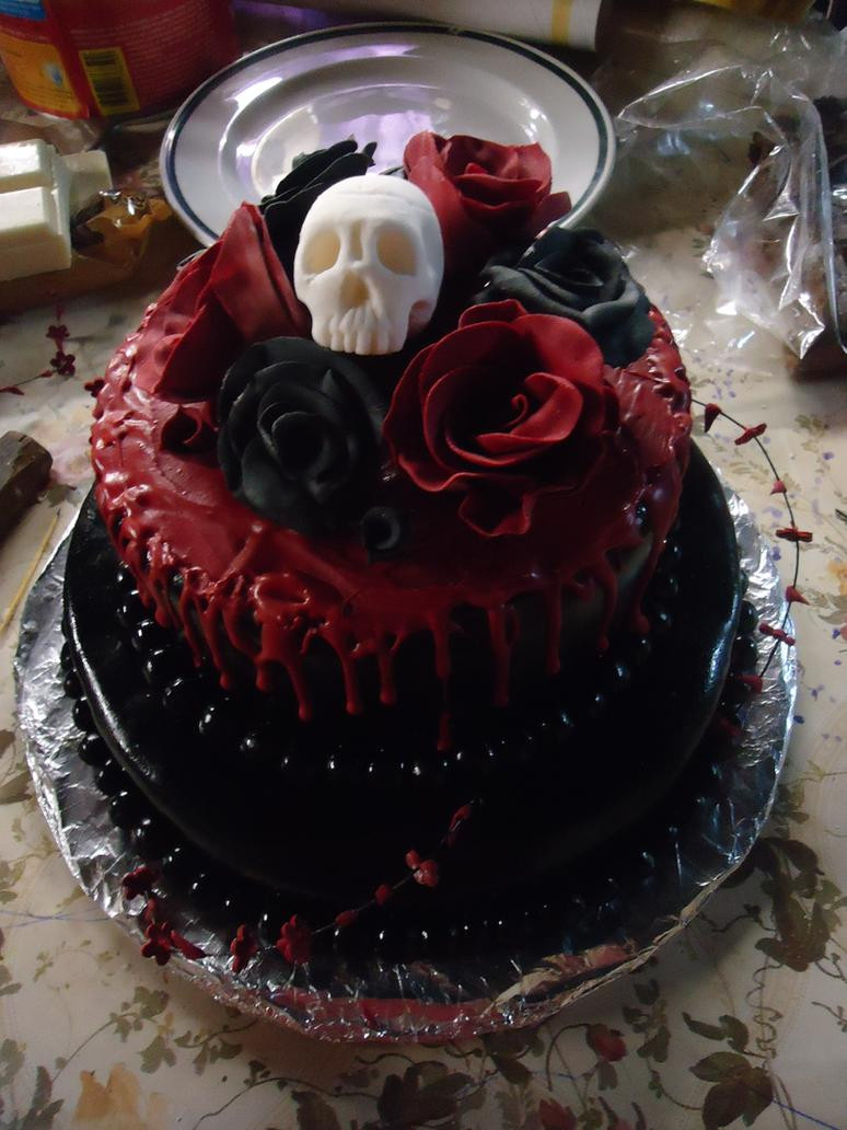 Gothic Birthday Cakes
 Goth Cake by makkabeusdans on DeviantArt