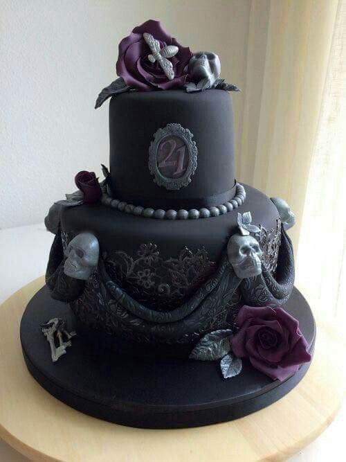 Gothic Birthday Cakes
 gothic halloween cake