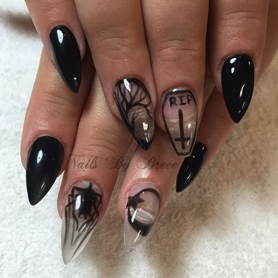 Gothic Nail Designs
 Great Gothic Nail Art Ideas OMG Love Beauty