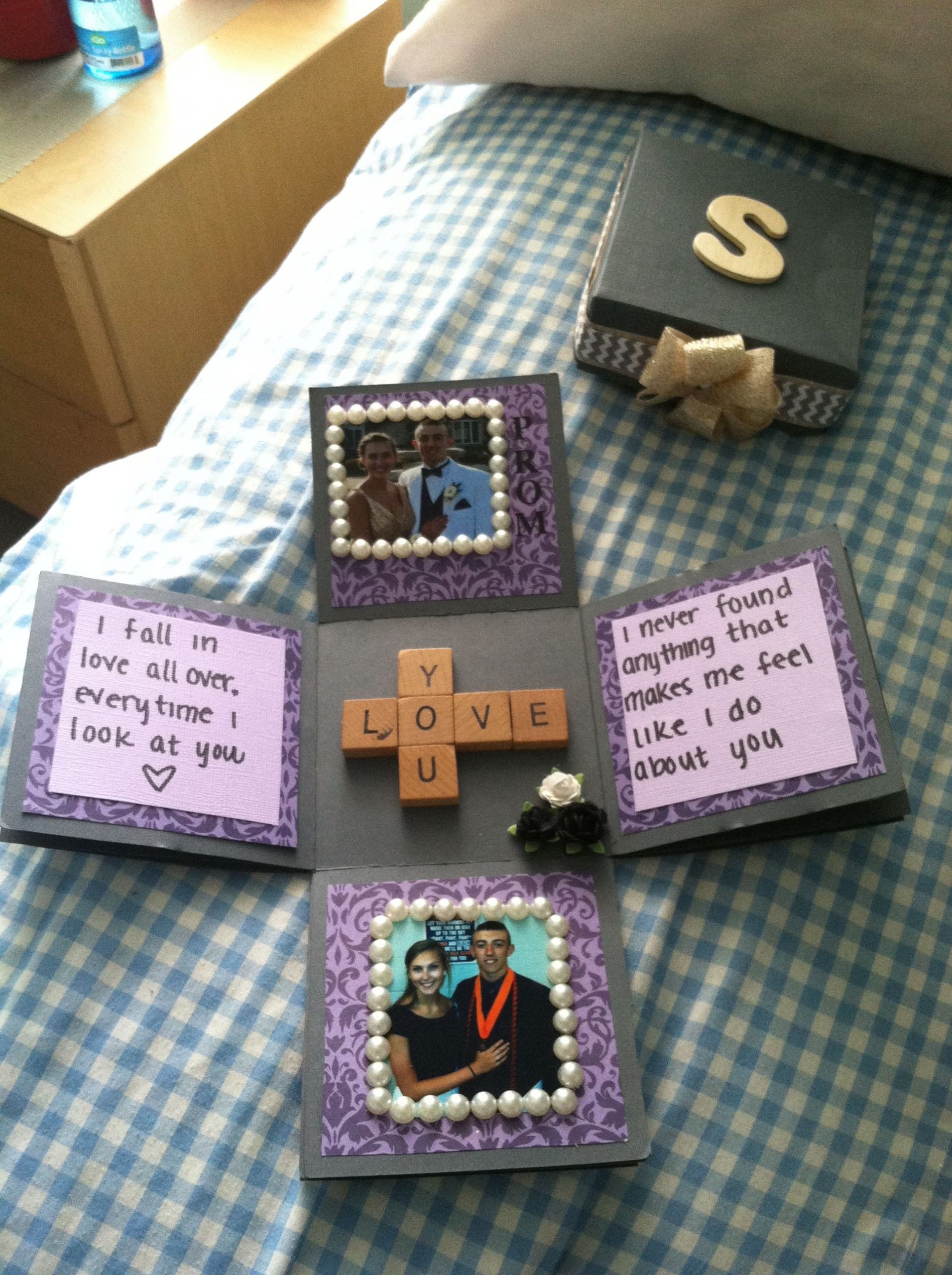 Graduation Gift Ideas For Your Boyfriend
 Exploding box of love I made for the boyfriend for a