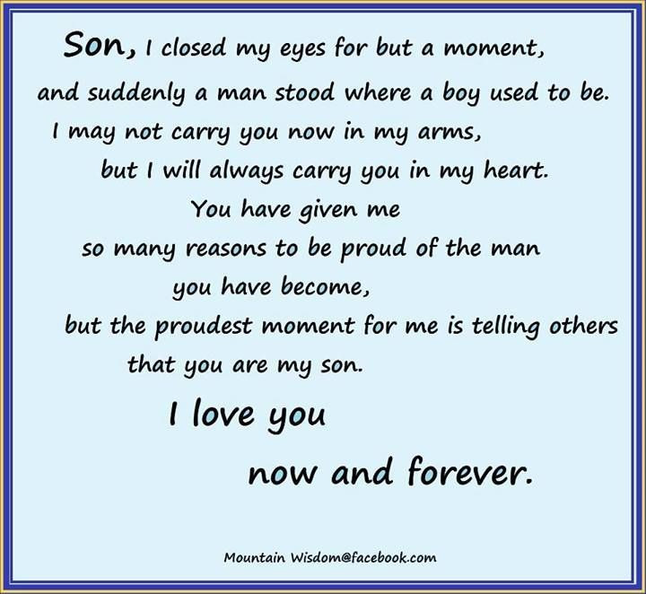 Graduation Quotes For Son From Mother
 Proud Mother To Son Quotes QuotesGram by quotesgram