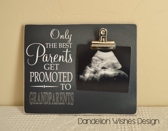 Grandparent Gift Ideas From Baby
 ly The Best Parents Get Promoted to by DandelionWishesDesig