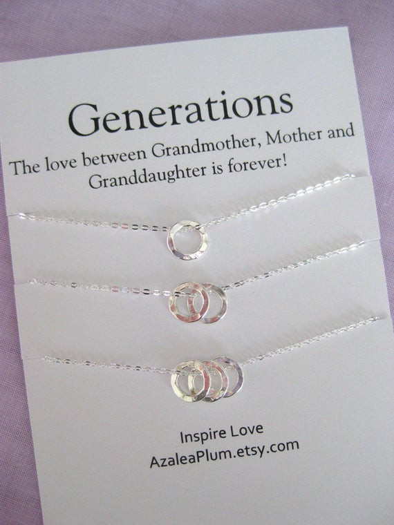 Great Gifts For Moms Birthday
 Generationen Kette GROßMUTTER Mutter Tochter 50