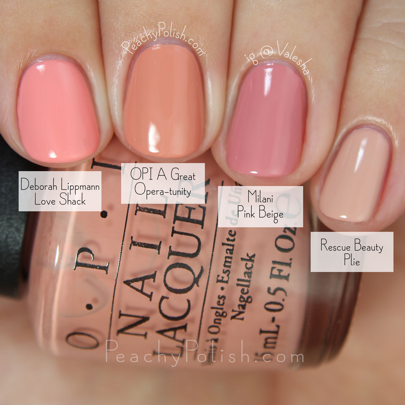 Great Nail Colors
 OPI Fall 2015 Venice Collection parisons Peachy Polish